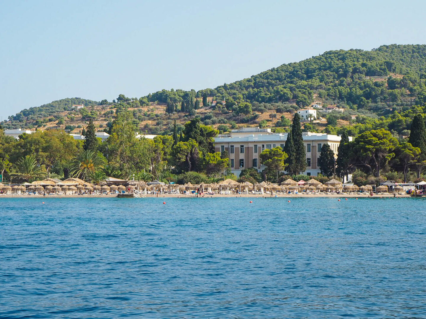 Spetses Greece Scholes beach