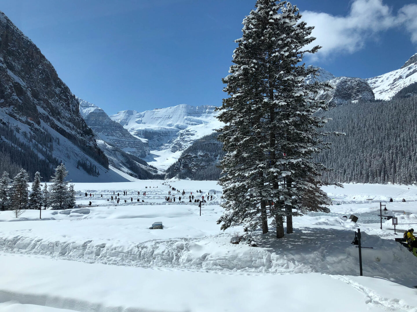 An unforgettable winter's day in Lake Louise, Canada