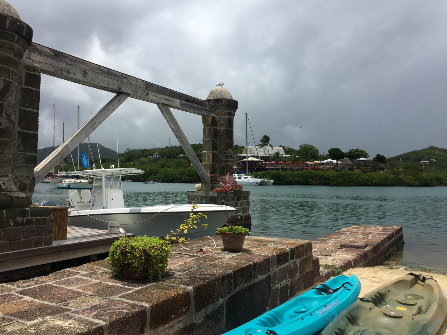 Antigua Nelsons Dockyard canoes