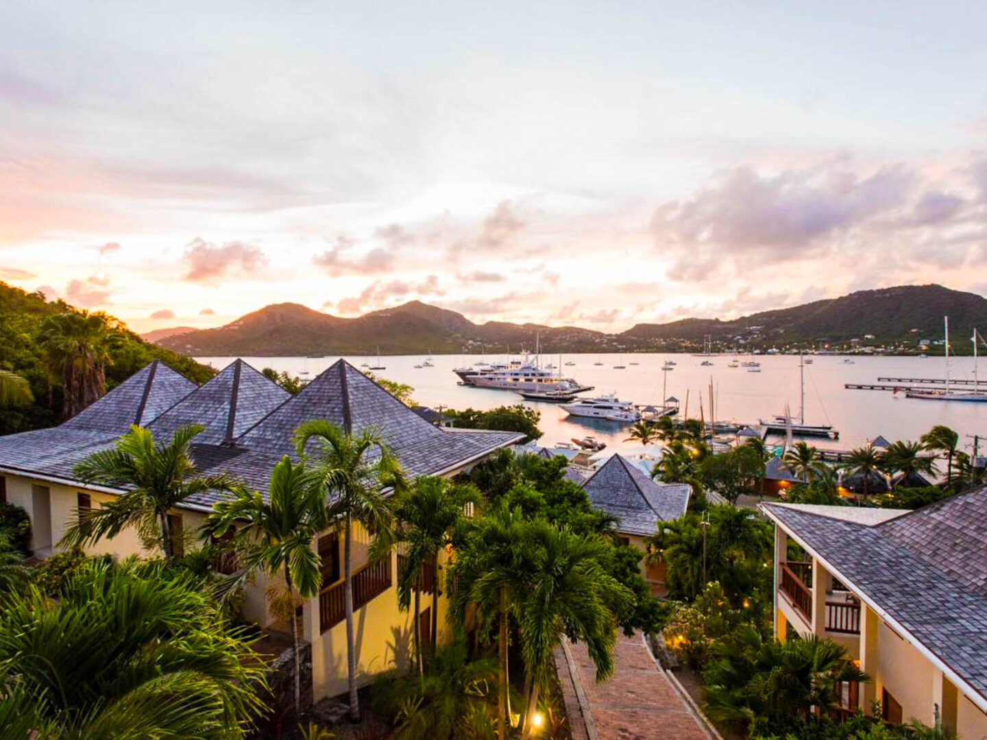 Antigua Yacht Club sunset view