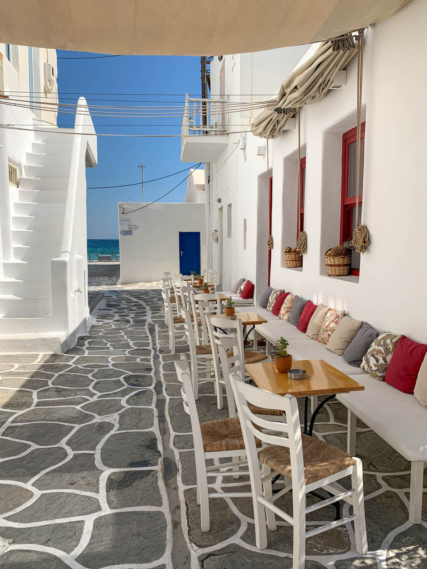 Paros narrow street