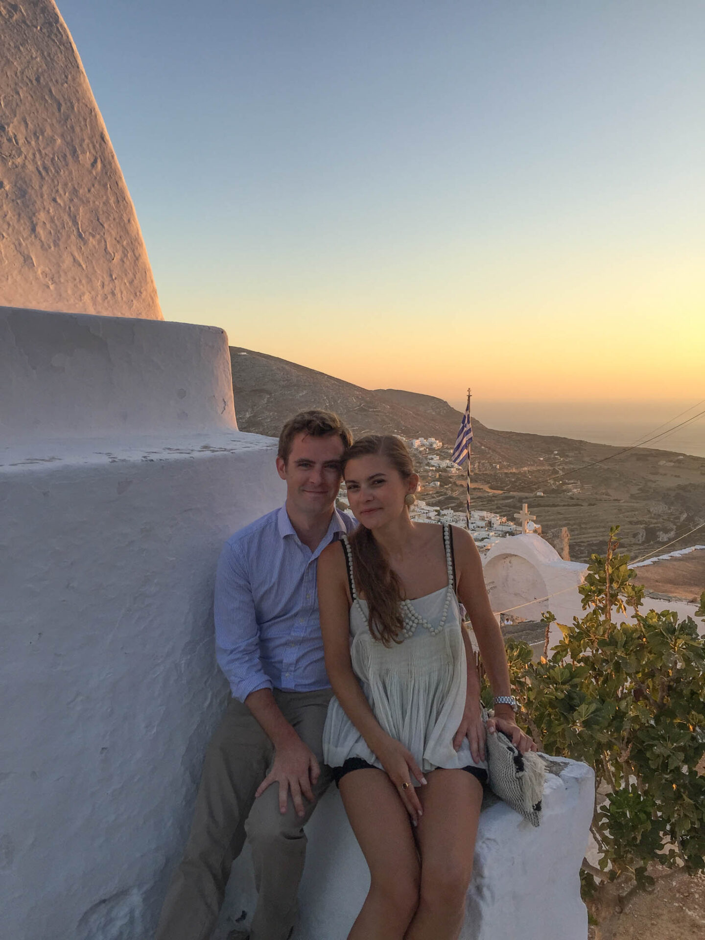 Folegandros Church of Panagia sunset