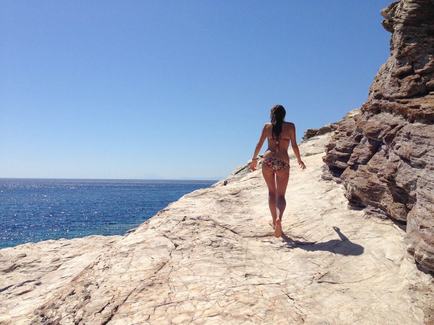 Folegandros Livadaki beach rocks