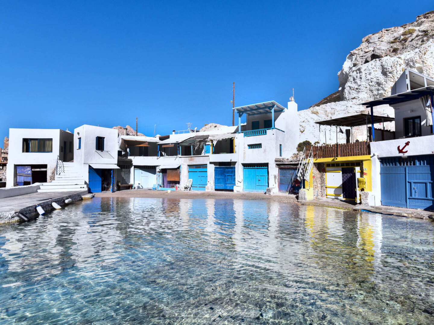 Milos Firopotamos fishermen houses