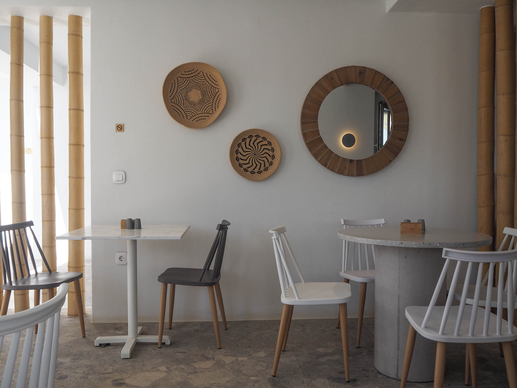 Paros Cape Suites breakfast area